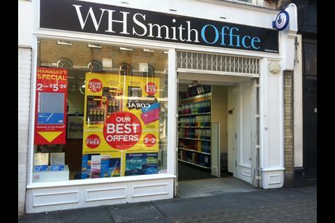 WHSmith has launched a new fascia, WHSmith Office